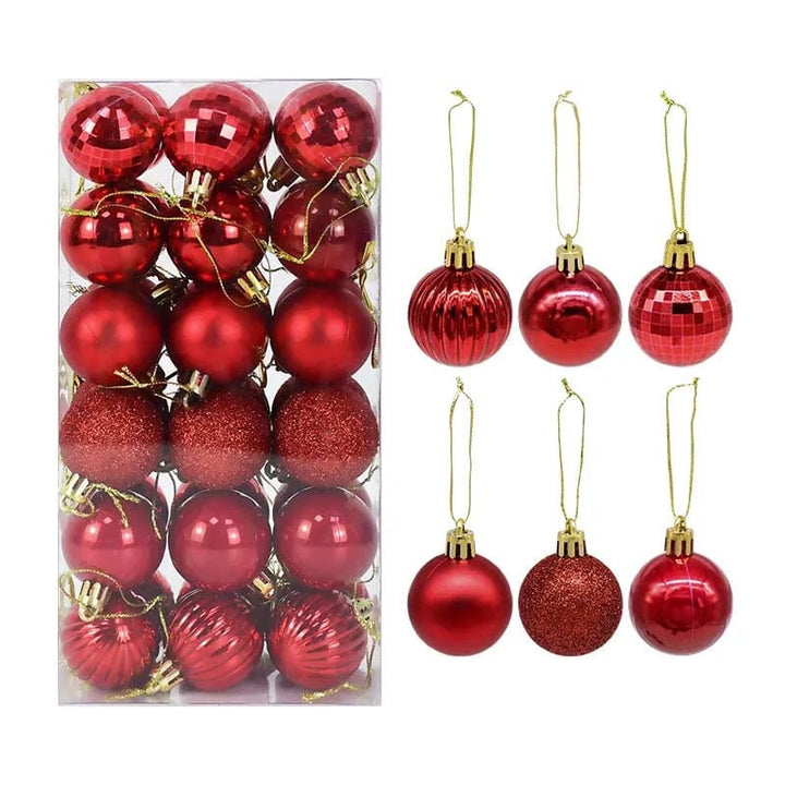 1box Christmas Balls Christmas Tree Ornaments Ball Xmas Hanging Tree Pendants Home Party Decor 2023 New Year Gift Noel Navidad Design & Casa 
