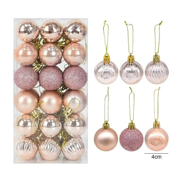 1box Christmas Balls Christmas Tree Ornaments Ball Xmas Hanging Tree Pendants Home Party Decor 2023 New Year Gift Noel Navidad Design & Casa 