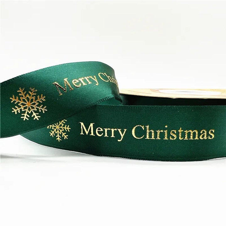 5yards 1inch 25mm Christmas Ribbon Printed Christmas Polyester Ribbon For Handmade Design Christmas Decoration DIY Gift Packing Design & Casa 14 25mm x 5yards 