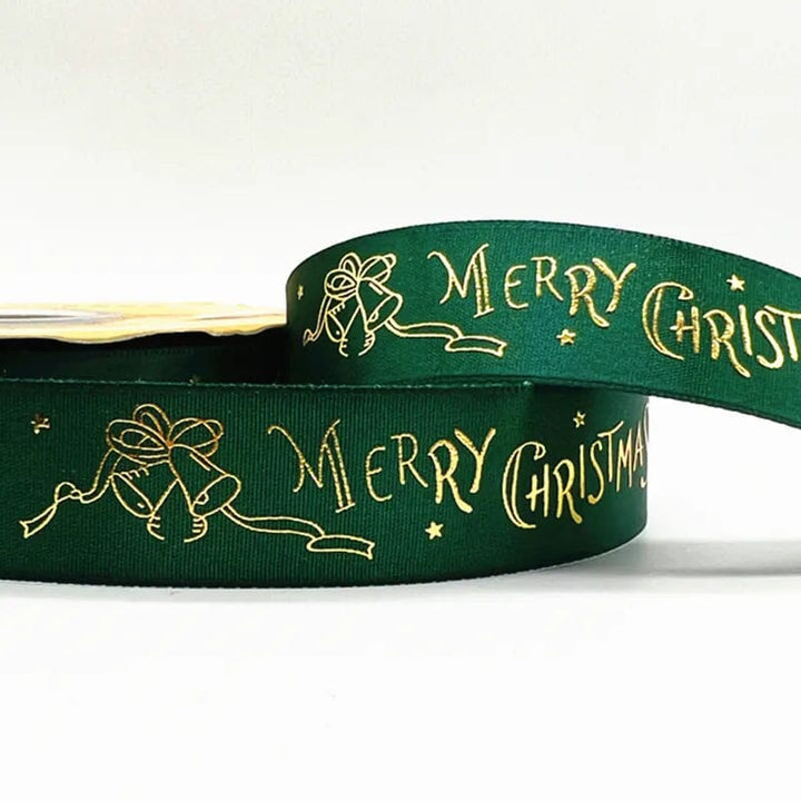 5yards 1inch 25mm Christmas Ribbon Printed Christmas Polyester Ribbon For Handmade Design Christmas Decoration DIY Gift Packing Design & Casa 30 25mm x 5yards 