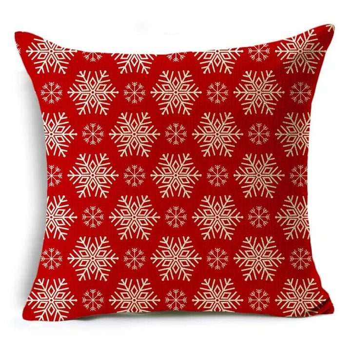Christmas Series Pillowcases Christmas Elements Printed Red Festive Holiday Gifts Home Decor Pillowcase 40*40cm/45*45cm/50*50cm Design & Casa 03 400mm*400mm 