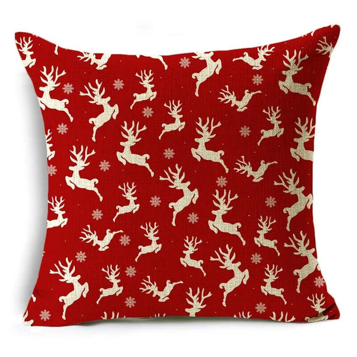 Christmas Series Pillowcases Christmas Elements Printed Red Festive Holiday Gifts Home Decor Pillowcase 40*40cm/45*45cm/50*50cm Design & Casa 04 400mm*400mm 