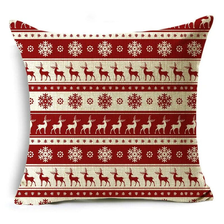 Christmas Series Pillowcases Christmas Elements Printed Red Festive Holiday Gifts Home Decor Pillowcase 40*40cm/45*45cm/50*50cm Design & Casa 05 400mm*400mm 