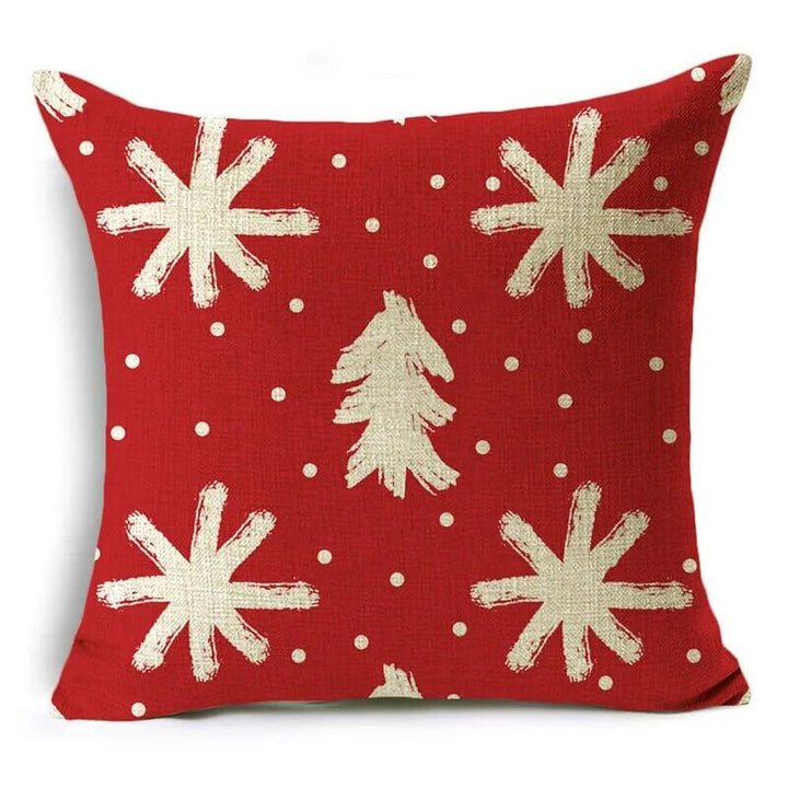 Christmas Series Pillowcases Christmas Elements Printed Red Festive Holiday Gifts Home Decor Pillowcase 40*40cm/45*45cm/50*50cm Design & Casa 15 400mm*400mm 