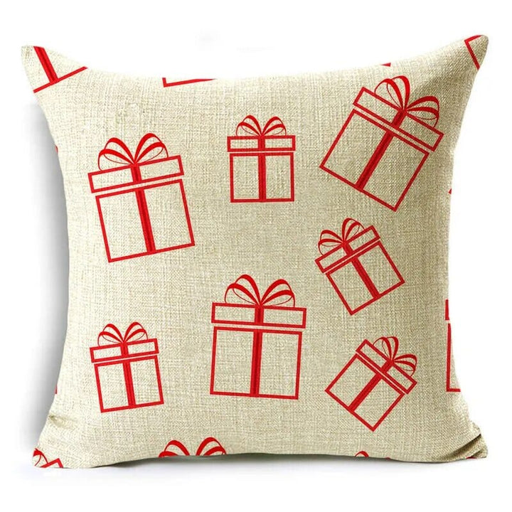 Christmas Series Pillowcases Christmas Elements Printed Red Festive Holiday Gifts Home Decor Pillowcase 40*40cm/45*45cm/50*50cm Design & Casa 17 400mm*400mm 