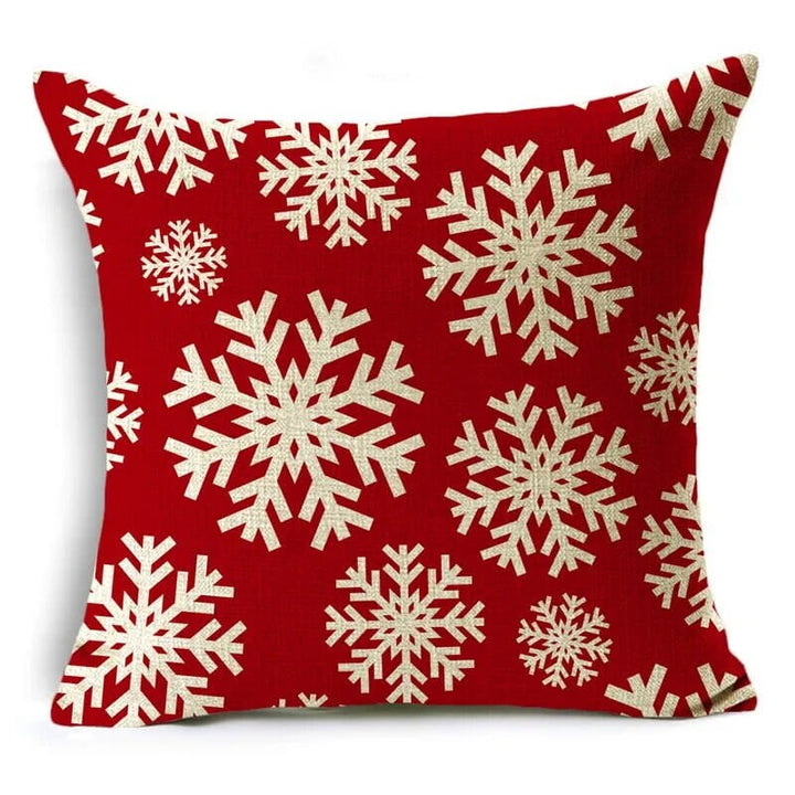 Christmas Series Pillowcases Christmas Elements Printed Red Festive Holiday Gifts Home Decor Pillowcase 40*40cm/45*45cm/50*50cm Design & Casa 19 400mm*400mm 