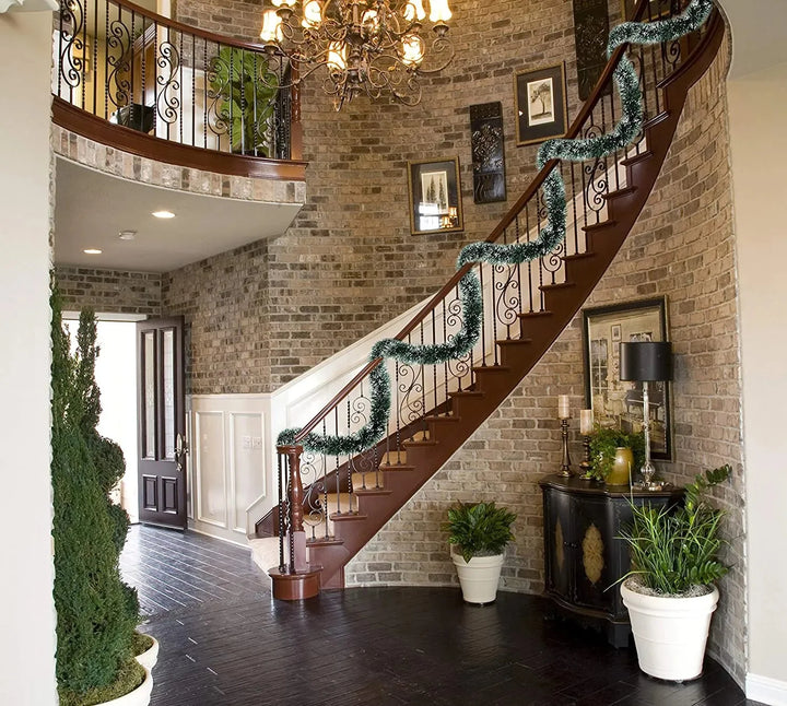 Guirlanda de Natal Decoração para Parede ou Escada Natal 25 - Guirlanda de Natal Decoração para Parede ou Escada Design & Casa 