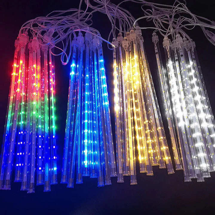 Luzes de Natal Chuva de Meteoro LED Á Prova D'água Natal 18 - Luzes de Natal Chuva de Meteoro LED Á Prova D'água Design & Casa 