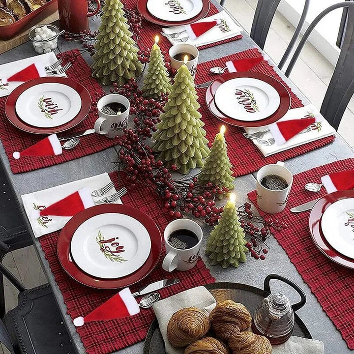 Porta Talheres Decoração Mesa Posta de Natal Natal 24 - Porta Talheres Decoração Mesa Posta de Natal Design & Casa 