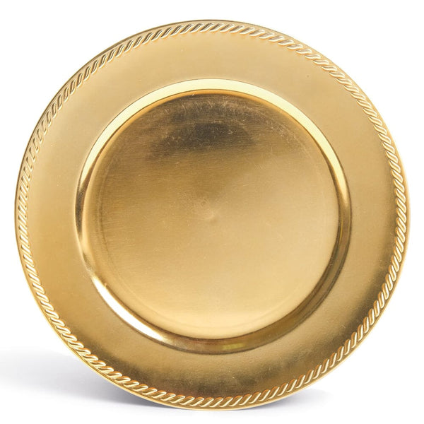 Sousplat Dourado de Natal 33cm Sousplat Vermelho de Natal 33cm Design & Casa 